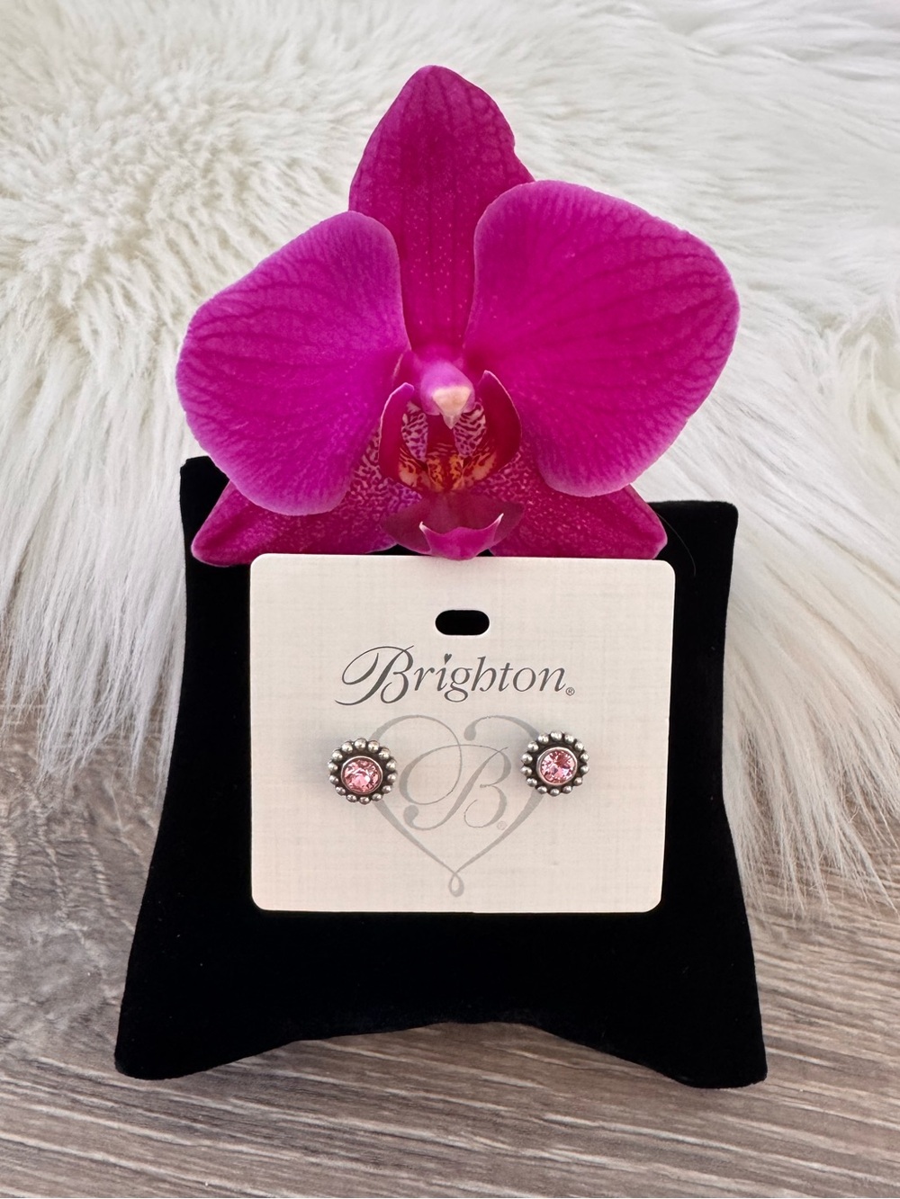 🌸 BRIGHTON Pink Twinkle Mini Post Earrings - Picture 6 of 6